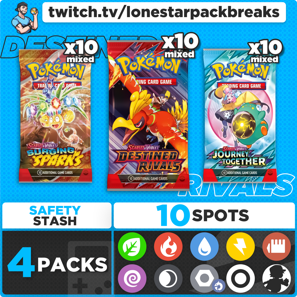 Break #2 Destined Rivals Mixer 10 type Wed Jan 28th 7PM CST