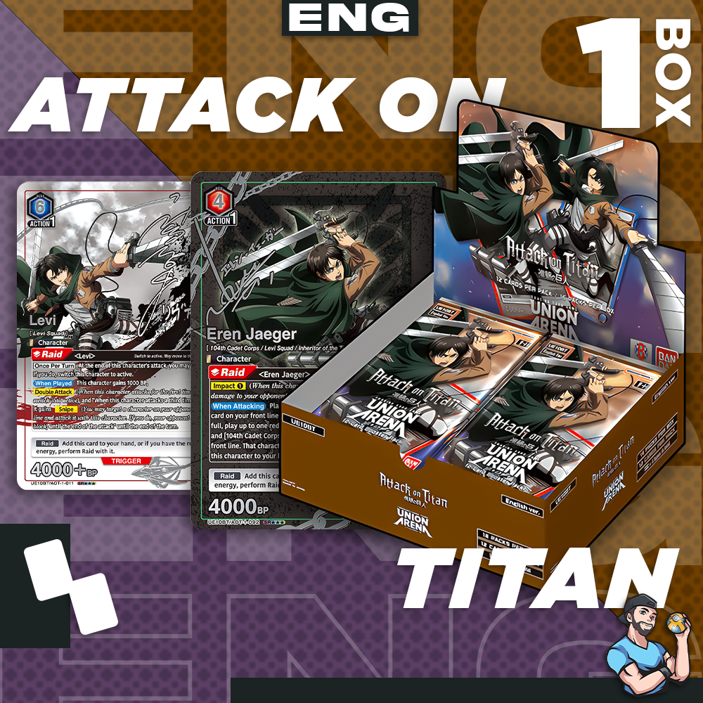 Personal Break Union Arena Attack on Titan Box UAAOT 16 Pks